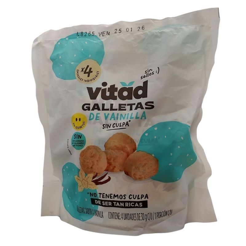 Galletas Vitad Vainilla X30gr X 4 unidades