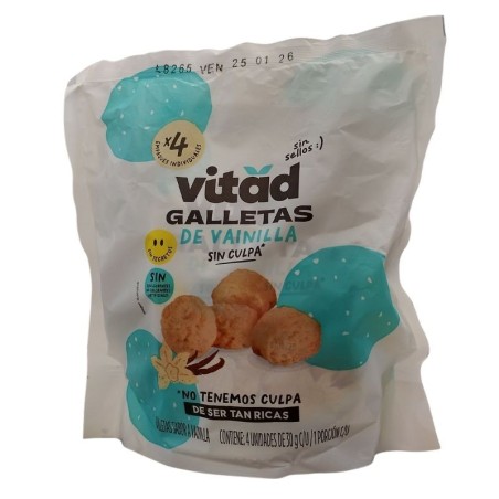 Galletas Vitad Vainilla X30gr X 4 unidades