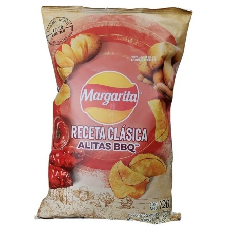 Papas Margarita Alitas BBQ X120gr Clásica