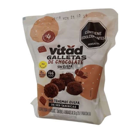 Galletas Vitad Chocolate X120gr X4 unidades