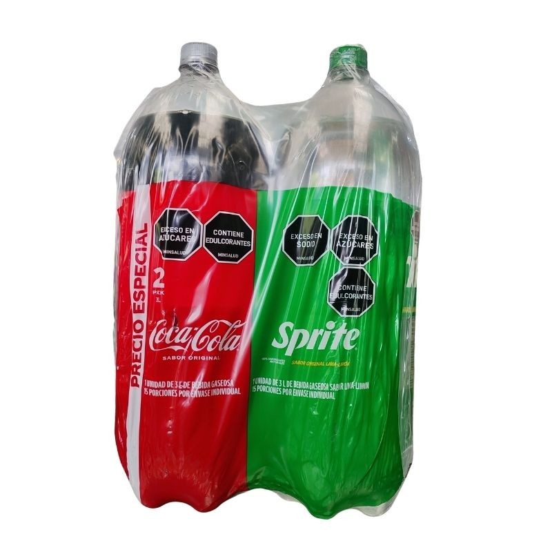 Coca Cola + Sprite X3litros