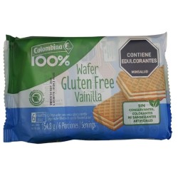 Wafer Gluten Free Vainilla X6 paquetes X154.8gr