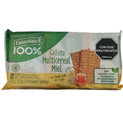 Galleta Multiceral Miel X180gr X6 paquetes