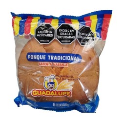 Ponqué Tradicional sabor Naranja X6 rebanadas X180gr
