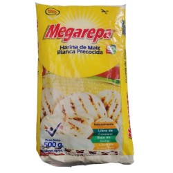 Harina de Maiz Blanca Precocida  Megarepa X500gr