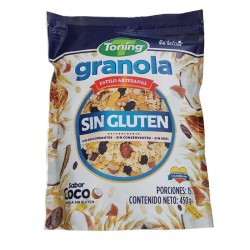 Granola Sin Gluten Toning X450gr Coco