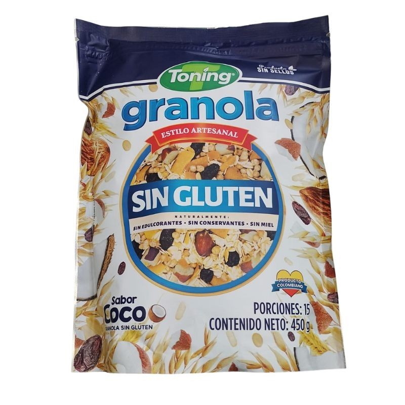Granola Sin Gluten Toning X450gr Coco