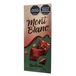 Chocolate Mont Blanc X80gr Avellana