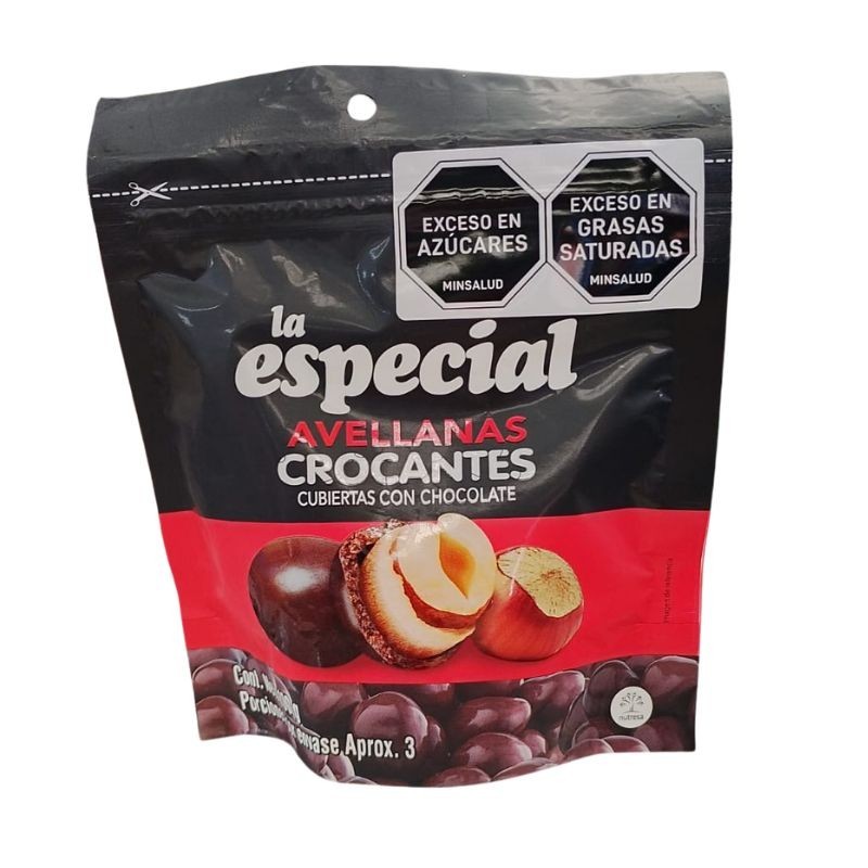 Maní Especial  Avellana Crocante cubiertas de chocolate X100gr