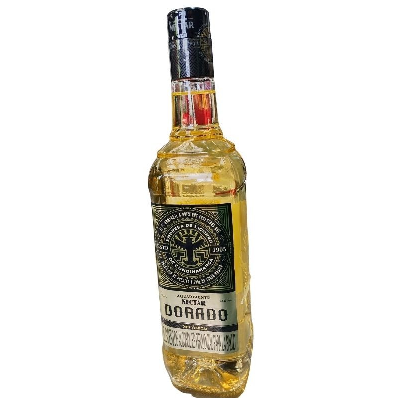 Aguardiente Nectar Dorado X750ml Sin Azucar