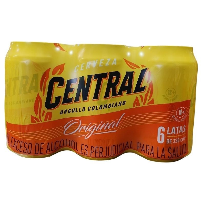 Cerveza Central Original X 6 latas X 330cm
