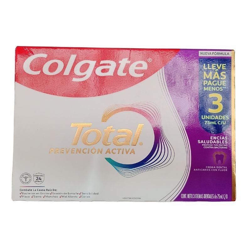 Colgate Prevención Activa X3 unidades X75ml