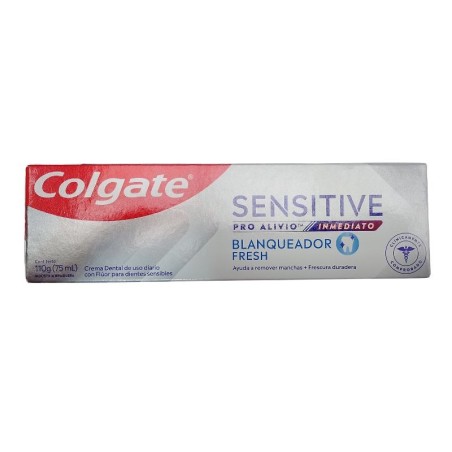 Colate Sensitive Pro Alivio X110gr Blanqueador Fresh