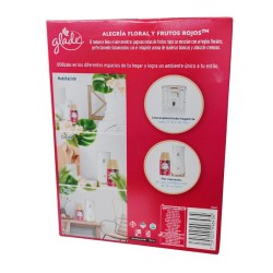 Glade Ambientador Alegria Floral & Frutos Rojos X175gr Aparato + 1 Respuesto de X270ml