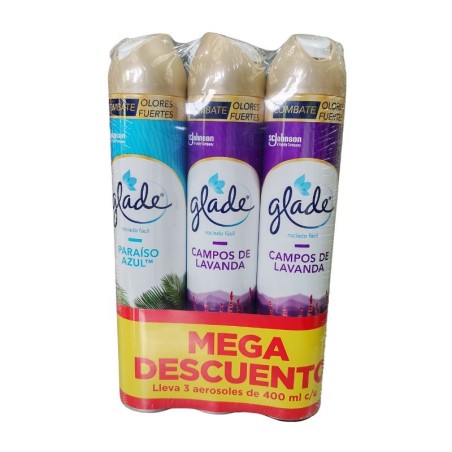 Ambientador Glade X3 unidades X400ml