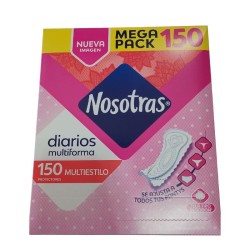 Nosotras Diarios Multiforma X150 Proctectores Tela Tipo Algodon