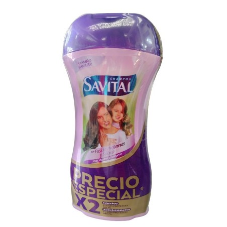 Savital Shampoo X510ml + Acondicionador X490ml Fusion Proteinas y Sabila