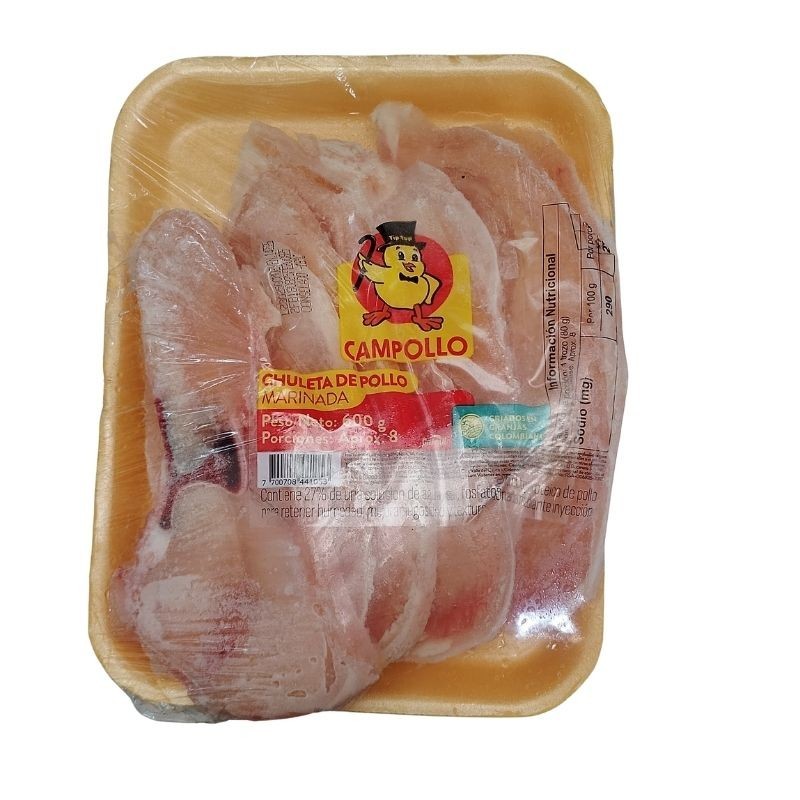 Chuleta de Pollo Campollo X600gr