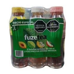 FuzeTea X3 botellas Sutidas X400ml