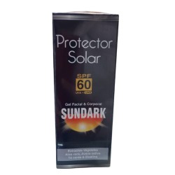 Protector Solar Sundark Gel Facial & Corporal X60gr