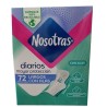 Nosotras Protectores Diarios Mayor Proteccion X72 unidades Largos Con Alas