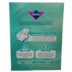 Nosotras Protectores Diarios Mayor Proteccion X72 unidades Largos Con Alas