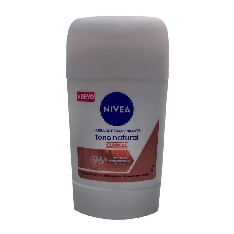 Nivea Barra Antitranspirante Tono Natural Clinical X50gr
