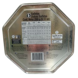 Galleta Noel Navideña Cofre Octagonal X260Gr