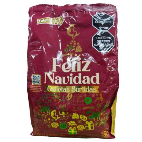 Galleta Colombina Bolsa Feliz Navidad X450Gr