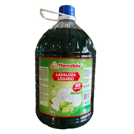 Lavaloza líquido limón y aloe Mercaboy X3.800Ml