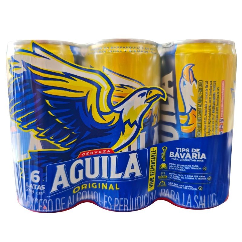 Cerveza Águila Original X6 Unidades X269Ml