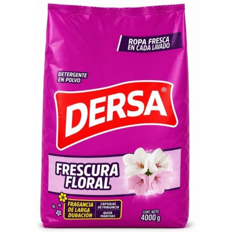 Detergente en polvo Dersa Frescura Floral X4Kg