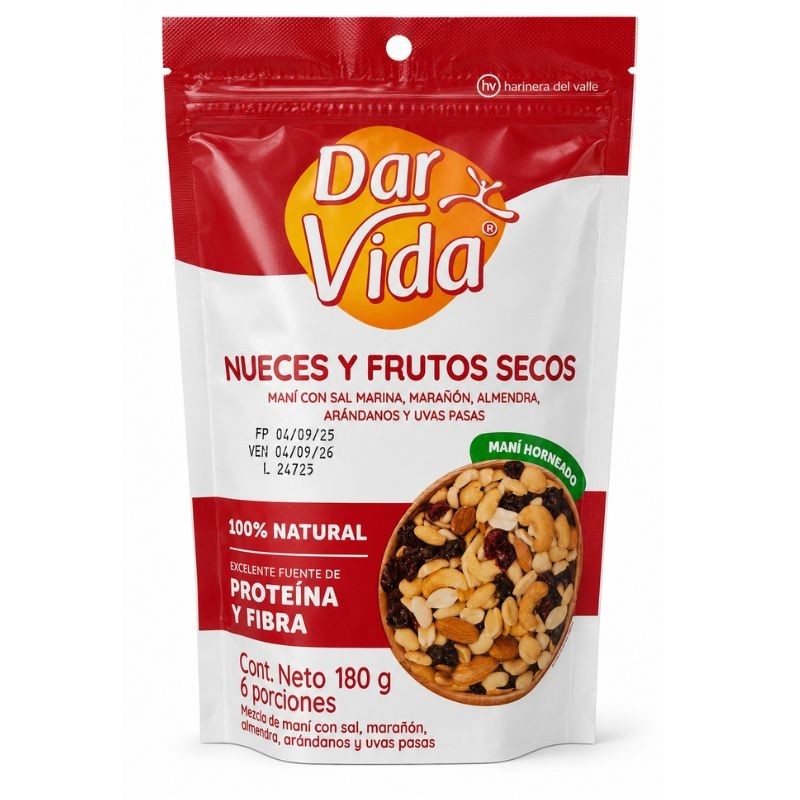 Maní Darvida Nueces y Frutos Secos X180Gr