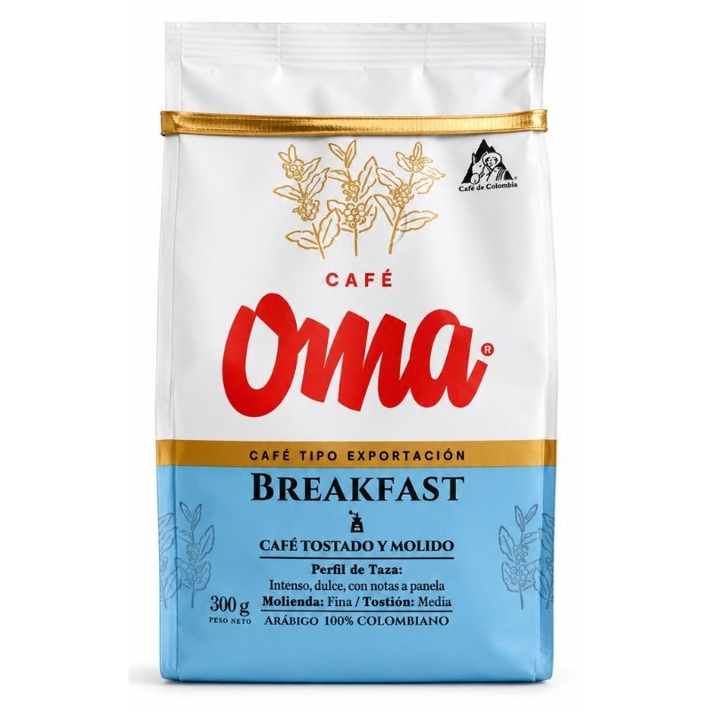 Café Oma BREAKFAST Tostado y Molido X300Gr