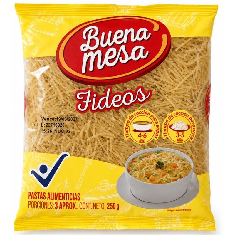 Buena Mesa Fideos X250Gr
