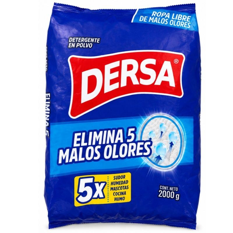 Detergente Dersa Elimina 5 Malos Olores X2000Gr