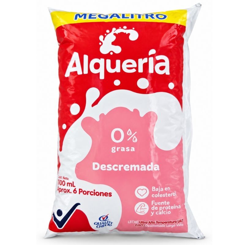 Leche Alquería Descremada X1100mL