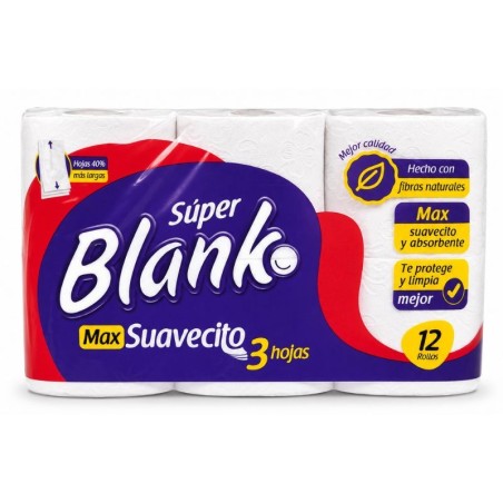 Papel Higiénico Súper Blanko X12 Rollos
