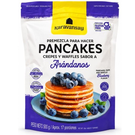 Pancakes Crepes y Waffles Sabor a Arándanos X500Gr