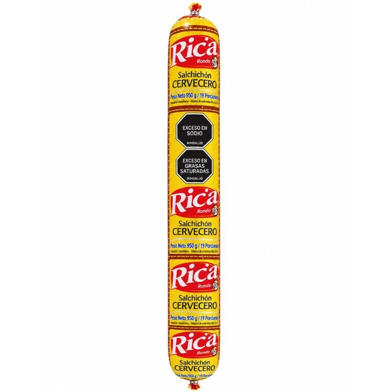 Salchichón Cervecero Rica X950Gr
