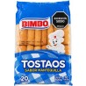 Tostada Bimbo Sabor Mantequilla 300Gr X20 Unidades