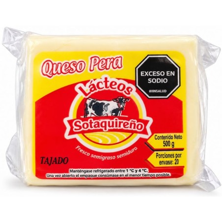 Queso Sotaquireño Tajado Pera X500Gr