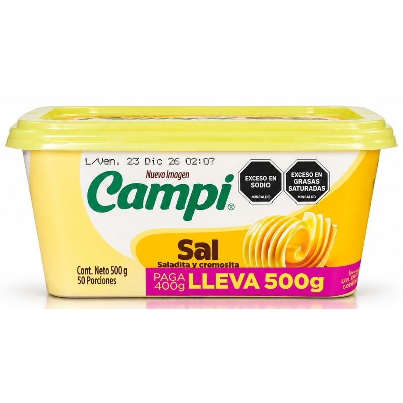 Margarina Campi Sal Pague 400Gr Lleve 500Gr
