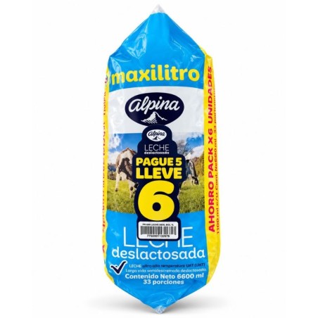 Leche Deslactosada Alpina X1100ml Pague 5 Lleve 6