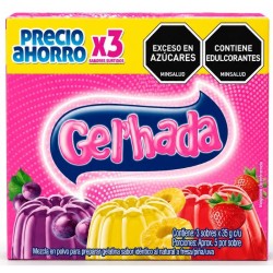 Gelatina Gelhada Piña-Fresa X3 Unidades