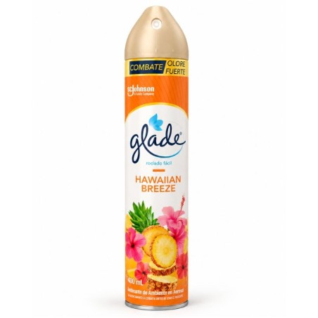 Ambientador Glade en Aerosol Hawaiian Breeze X400ml