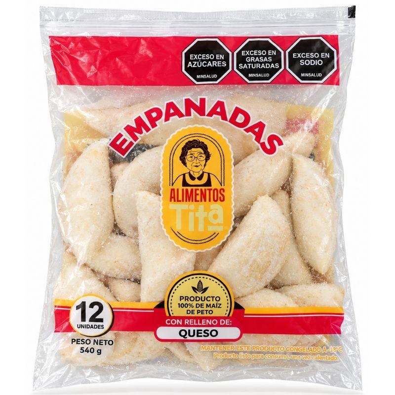 Empanadas Tita Queso 540Gr X12 Unidades