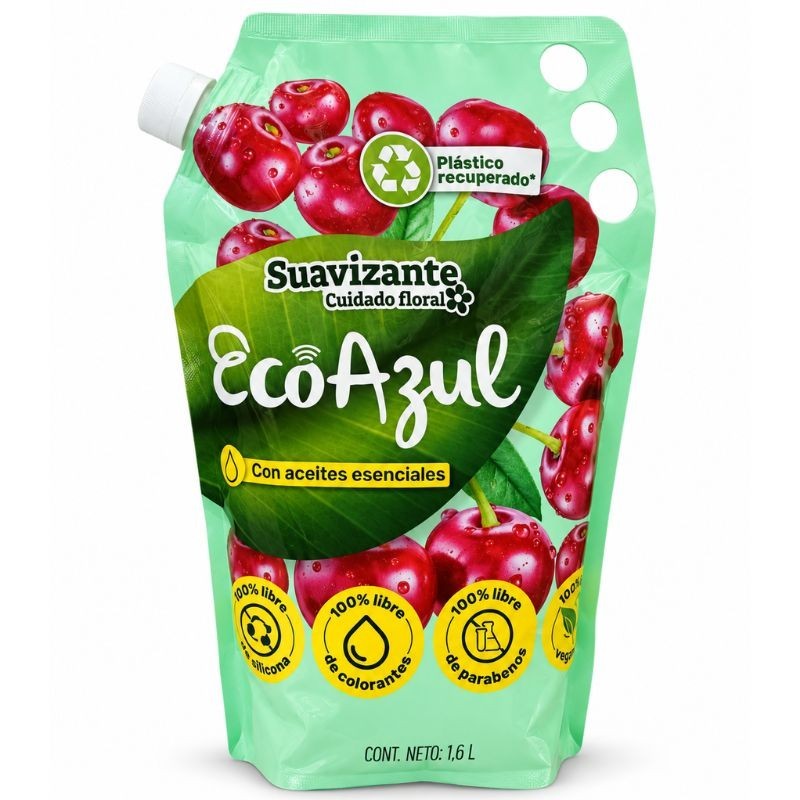 Suavizante EcoAzul Cuidado Floral X1.6Lt