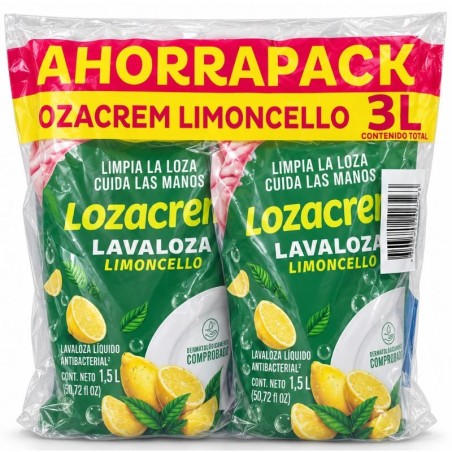 Lavaloza Líquido Lozacrem Limoncello 1.5Lt X2 Unidades