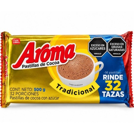 Chocolate en Pastilla Aroma Tradicional X500Gr